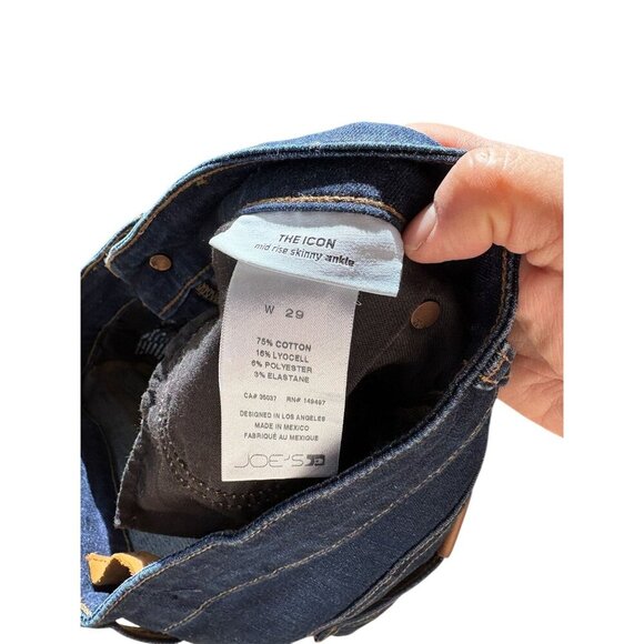 Joes Jeans Womens Dark Wash Skinny Denim Pants Size 29 - Picture 8 of 8